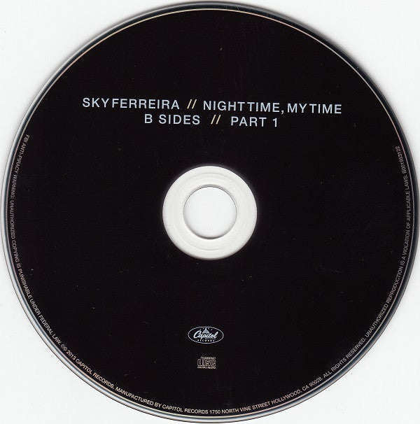 Sky Ferreira : Night Time, My Time (B-Sides // Part 1) (CD, EP)