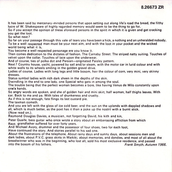 The Kinks : Face To Face (CD, Album, RE)