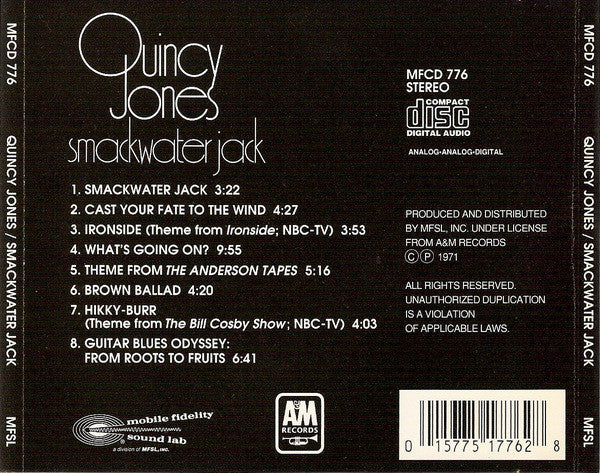 Quincy Jones : Smackwater Jack (CD, Album, RE, RM)