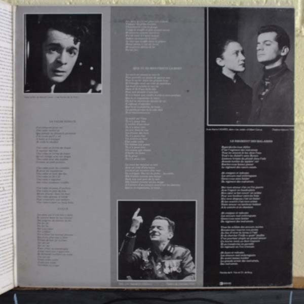 Serge Reggiani : Chante Boris Vian (LP, Album, RP, Tex)