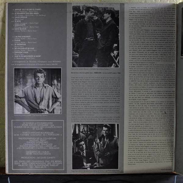 Serge Reggiani : Chante Boris Vian (LP, Album, RP, Tex)