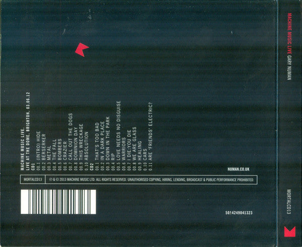 Gary Numan : Machine Music Live (2xCD, Album)