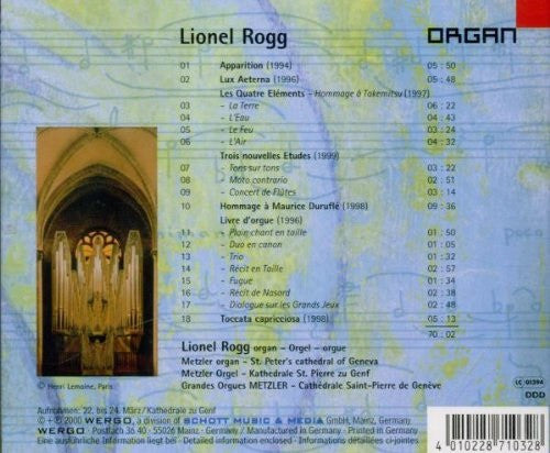 Lionel Rogg : Rogg Plays Rogg (CD, Album)