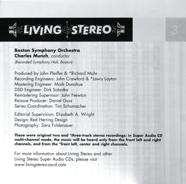 Hector Berlioz - Charles Munch, Boston Symphony Orchestra : Symphonie Fantastique (SACD, Hybrid, Multichannel, RM)
