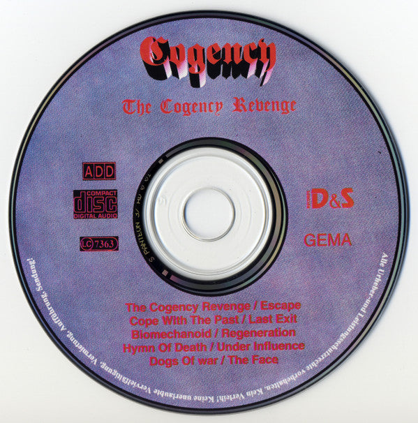 Cogency (2) : The Cogency Revenge (CD, Album)