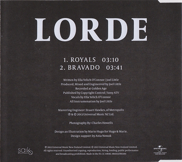 Lorde : Royals (CD, Single)