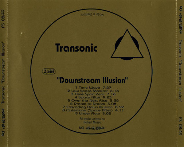 Transonic : Downstream Illusion (CD, Album, Ltd)