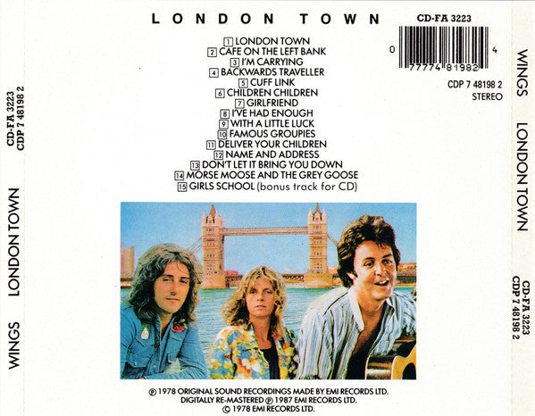 Wings (2) : London Town (CD, Album, RE, RM)