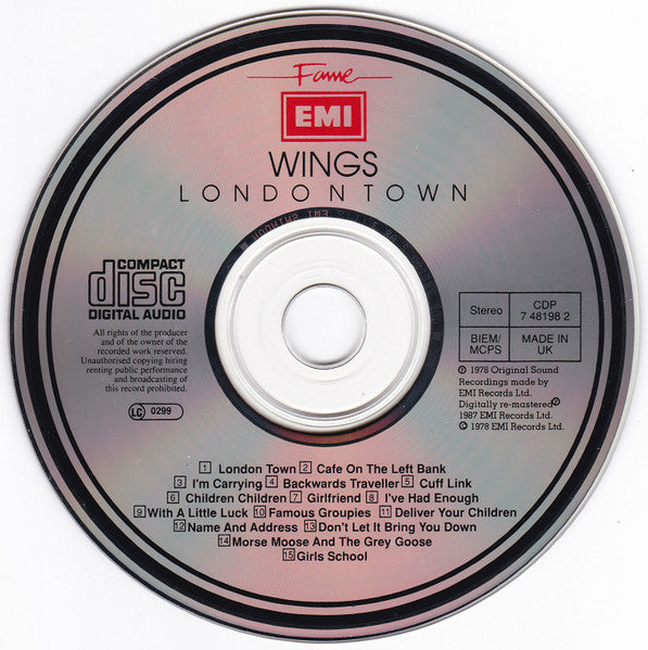Wings (2) : London Town (CD, Album, RE, RM)