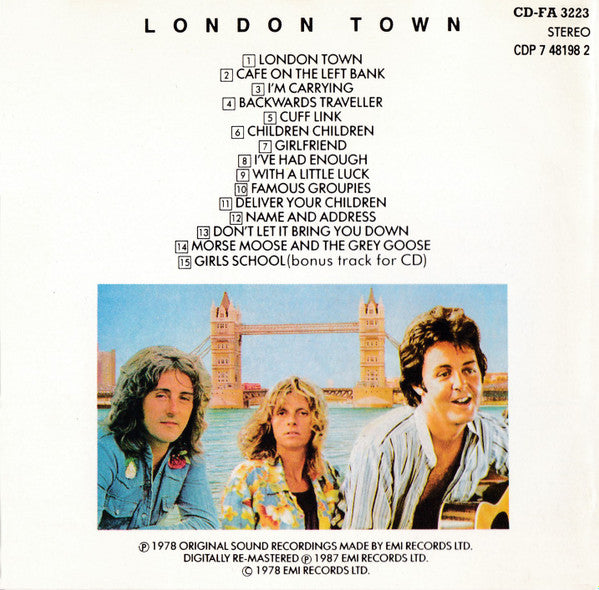 Wings (2) : London Town (CD, Album, RE, RM)
