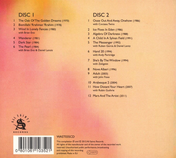 Harold Budd : Wind In Lonely Fences 1970 - 2011 (2xCD, Comp)