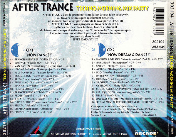 Various : After Trance (Techno Morning Mix Party) (2xCD, Comp, Mixed)
