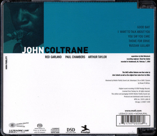 John Coltrane : Soultrane (SACD, Hybrid, Album, Mono, RE, RM)