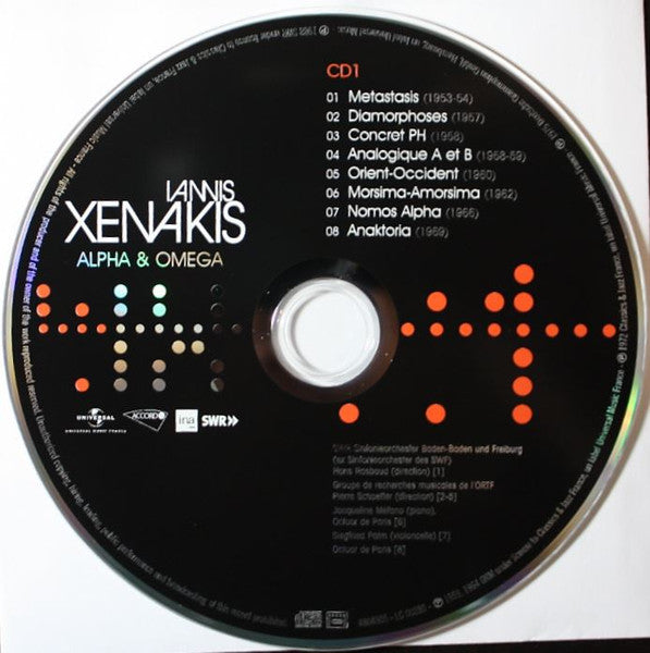 Iannis Xenakis : Alpha &amp; Omega (4xCD, Comp + Box)