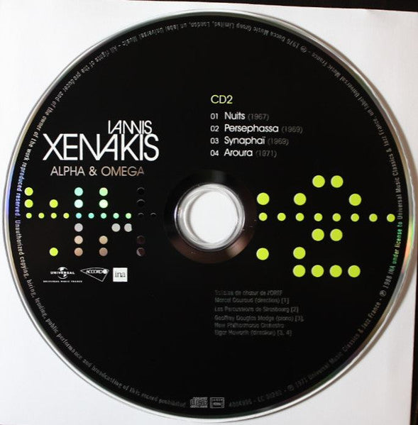 Iannis Xenakis : Alpha &amp; Omega (4xCD, Comp + Box)