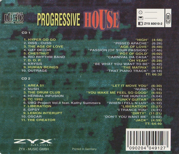 Various : Progressive House (2xCD, Comp)