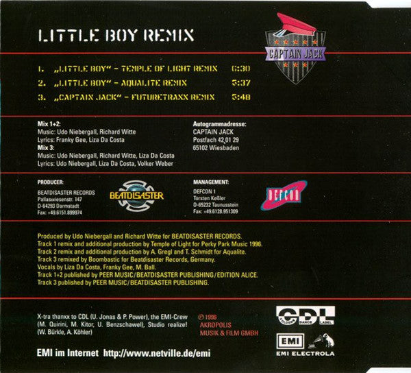 Captain Jack : Little Boy (Remix) (CD, Maxi)