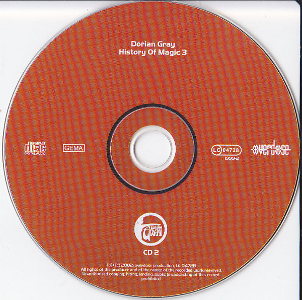 Various : Dorian Gray - History Of Magic 3 (2xCD, Comp)