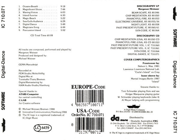 Software : Digital-Dance (Magic Sounds From Percussion Island) (CD, Album, RE, RM, RP)