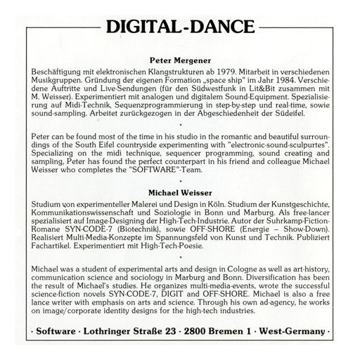 Software : Digital-Dance (Magic Sounds From Percussion Island) (CD, Album, RE, RM, RP)