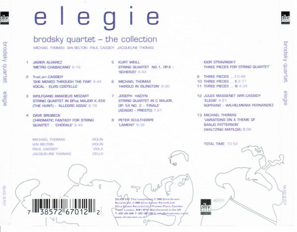 Brodsky Quartet : Elegie: The Collection (CD, Comp)
