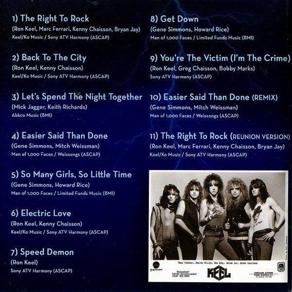 Keel : The Right To Rock (CD, Album, RE)