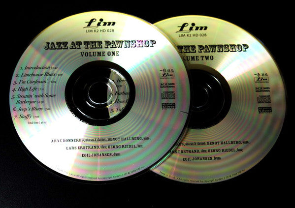 Arne Domnérus, Bengt Hallberg, Georg Riedel, Egil Johansen, Lars Erstrand : Jazz At The Pawnshop (2xCD, Album, RE, RM, Car)