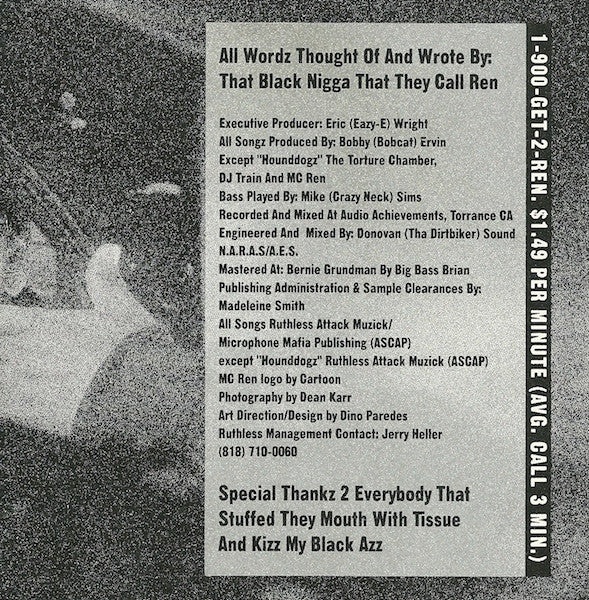 MC Ren : Kizz My Black Azz (CD, EP)