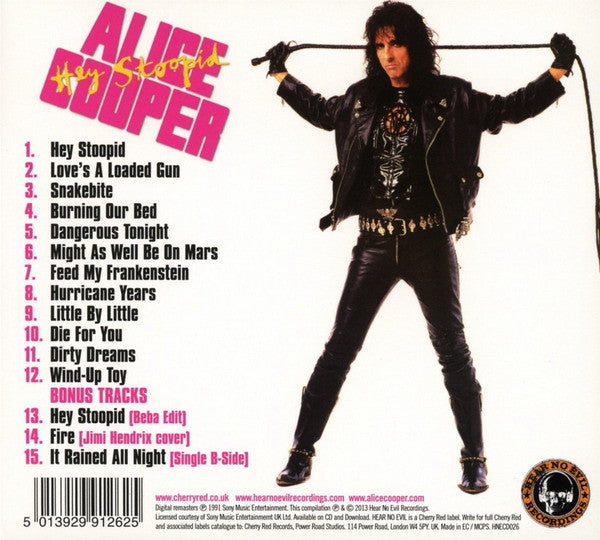 Alice Cooper (2) : Hey Stoopid (CD, Album, RE, RM)