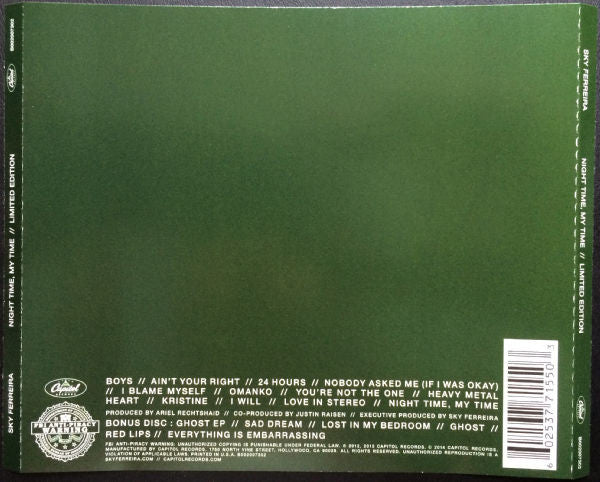 Sky Ferreira : Night Time, My Time (CD, Album + CD, EP + Ltd, RE)