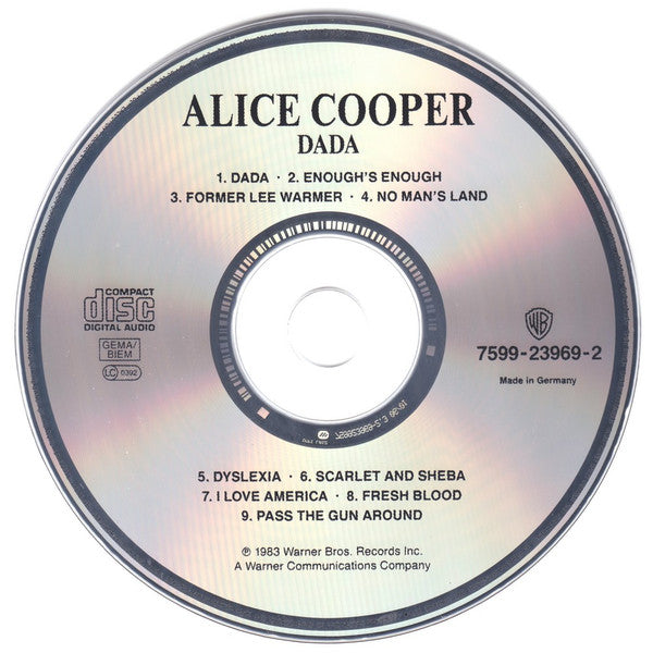 Alice Cooper (2) : DaDa (CD, Album, RE)