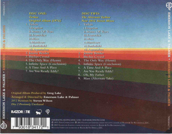 Emerson, Lake &amp; Palmer : Tarkus (2xCD, Album, RM)