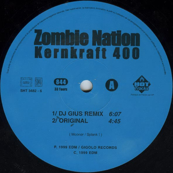 Zombie Nation : Kernkraft 400 (Remix 2000) (12")