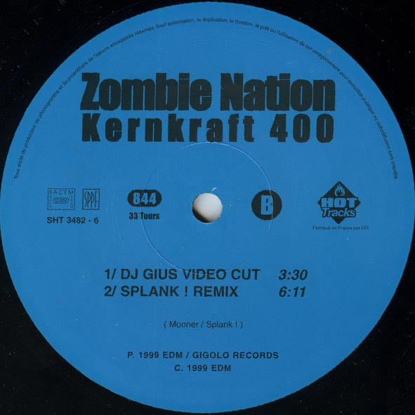 Zombie Nation : Kernkraft 400 (Remix 2000) (12")
