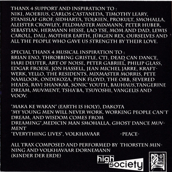 Kinder Der Erde : Kinder Der Erde (CD, Album, P/Mixed)