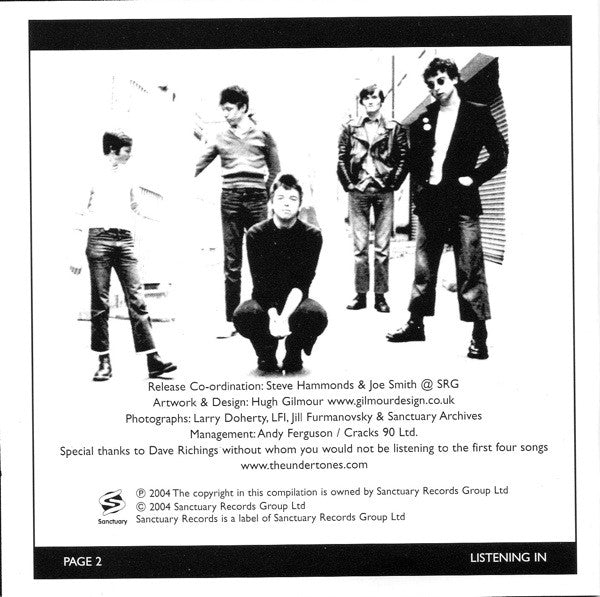 The Undertones : Listening In (Radio Sessions 1978-1982) (CD)
