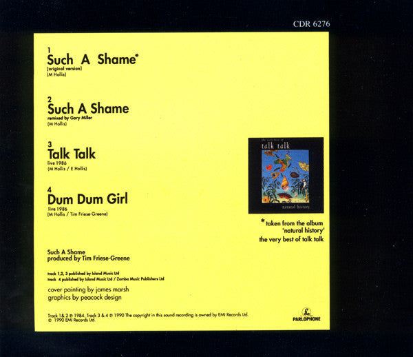 Talk Talk : Such A Shame (CD, Single)