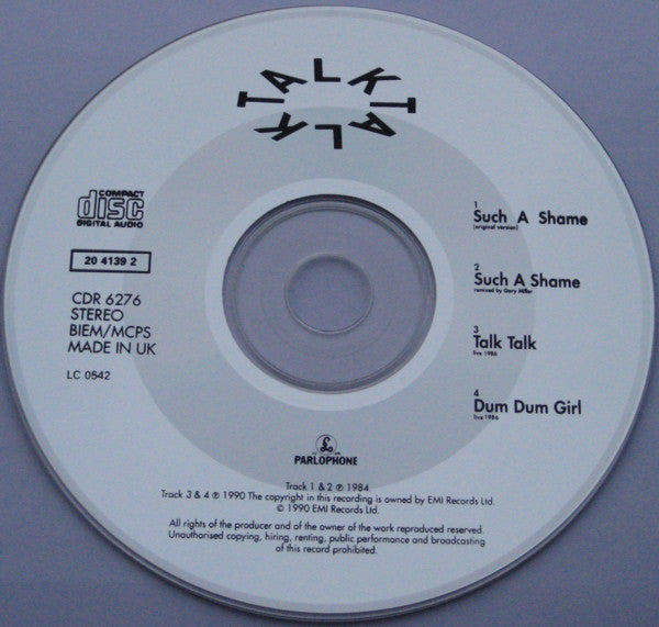Talk Talk : Such A Shame (CD, Single)