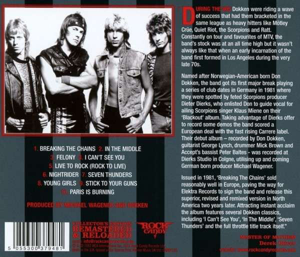 Dokken : Breaking The Chains (CD, Album, RE, RM)