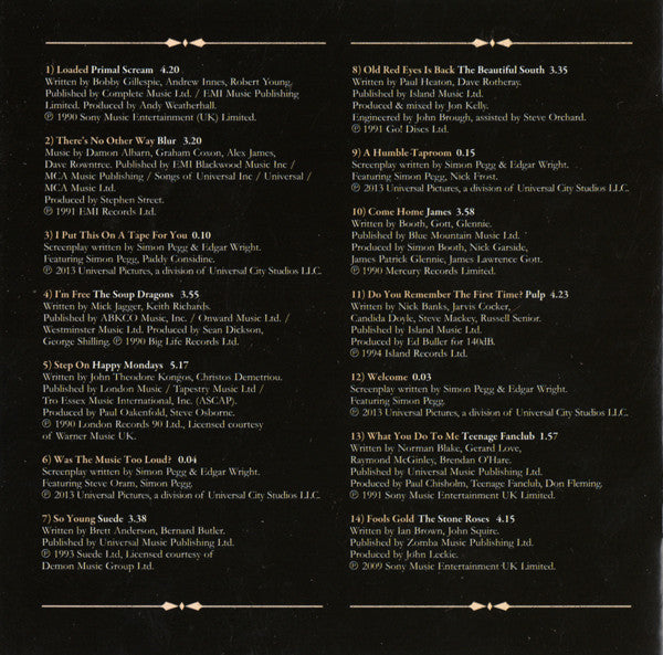 Various : The World&#39;s End (Original Motion Picture Soundtrack) (CD, Comp)