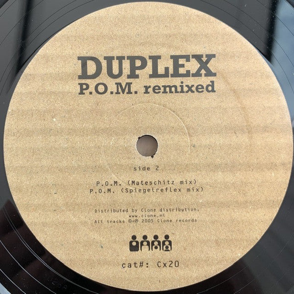 Duplex : P.O.M. Remixed (12&quot;)