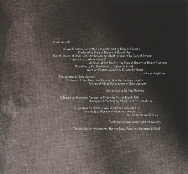 Diary Of Dreams : Elegies In Darkness (Box, Ltd + CD, Album)