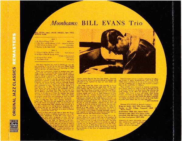 The Bill Evans Trio : Moon Beams (CD, Album, RE, RM)