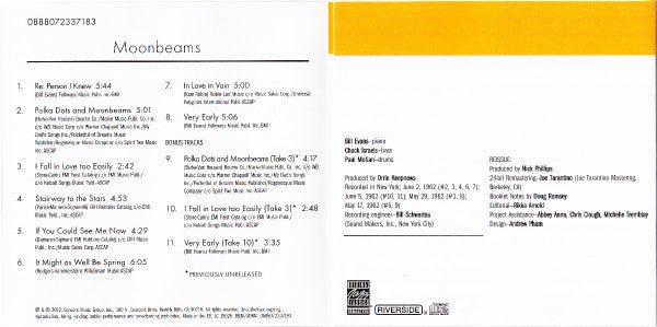 The Bill Evans Trio : Moon Beams (CD, Album, RE, RM)