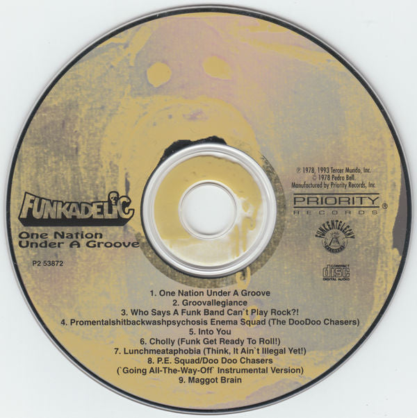 Funkadelic : One Nation Under A Groove (CD, Album, RE)
