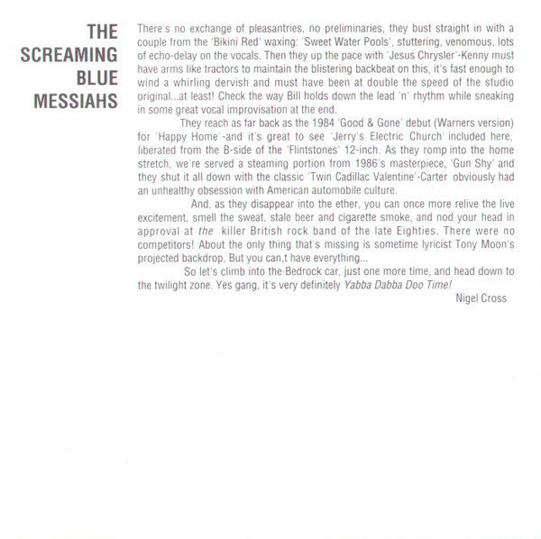 The Screaming Blue Messiahs : BBC Radio 1 Live In Concert (CD, Album)