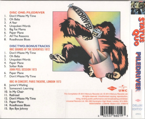 Status Quo : Piledriver (CD, Album, RE, RM + CD, Comp + Dlx, Dig)