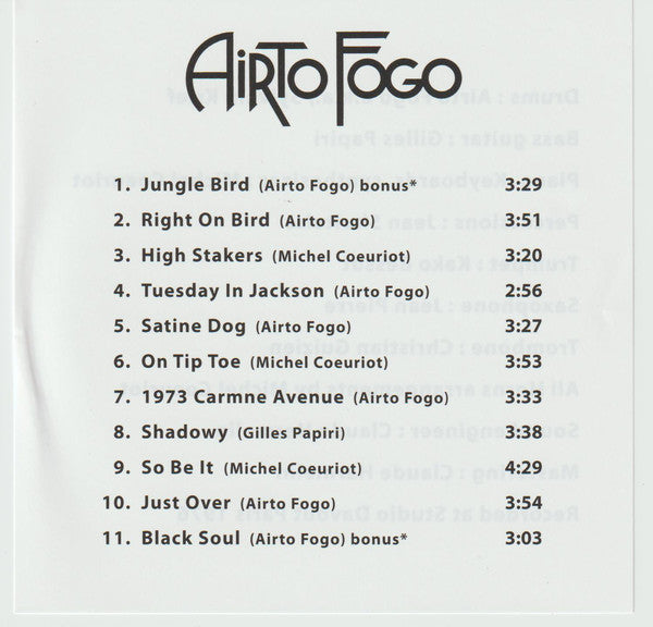 Airto Fogo : Airto Fogo (CD, Album, RE)
