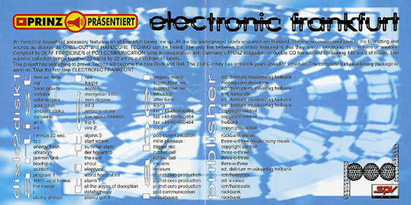 Various : Electronic Frankfurt (2xCD, Comp)