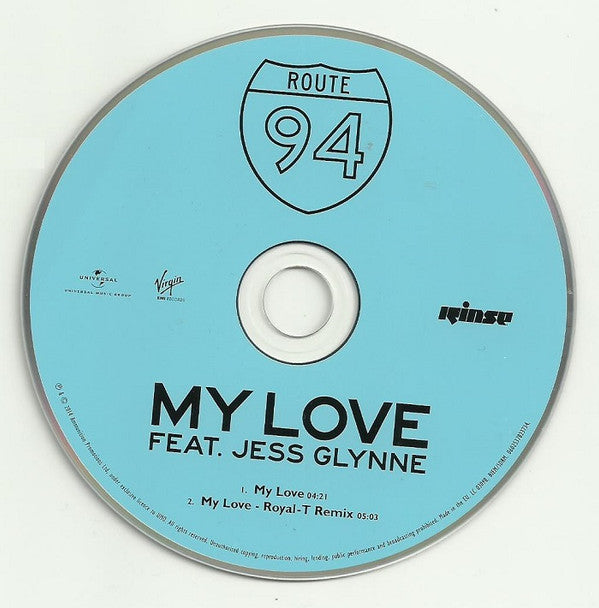 Route 94 Feat. Jess Glynne : My Love (CD, Single)